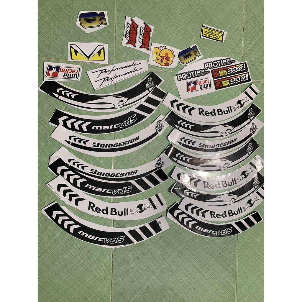 Tem dán vành xe máy