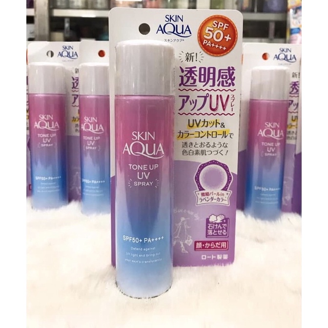 XỊT SKIN AQUA Tone Up UV SPRAY SPF 50+ PA++++