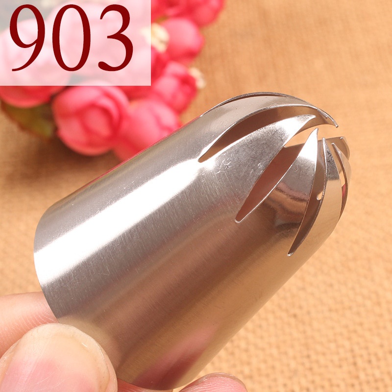 Bộ đầu bắt bông kem cỡ lớn bằng thép không gỉ 901 # 902 # 903 # 904 trang trí bánh tiện dụng