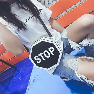 Túi da biển báo STOP cực chất _T662