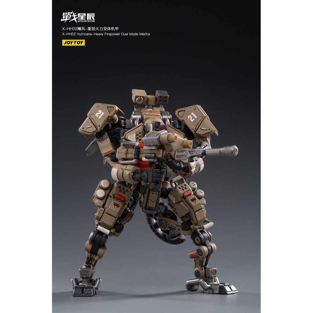 Mô hình 1/18 Joytoy X-HH02 Hurricane Heavy Firepower Moto Transformable Mecha Robot Quân Đội biến hình - Xe Máy