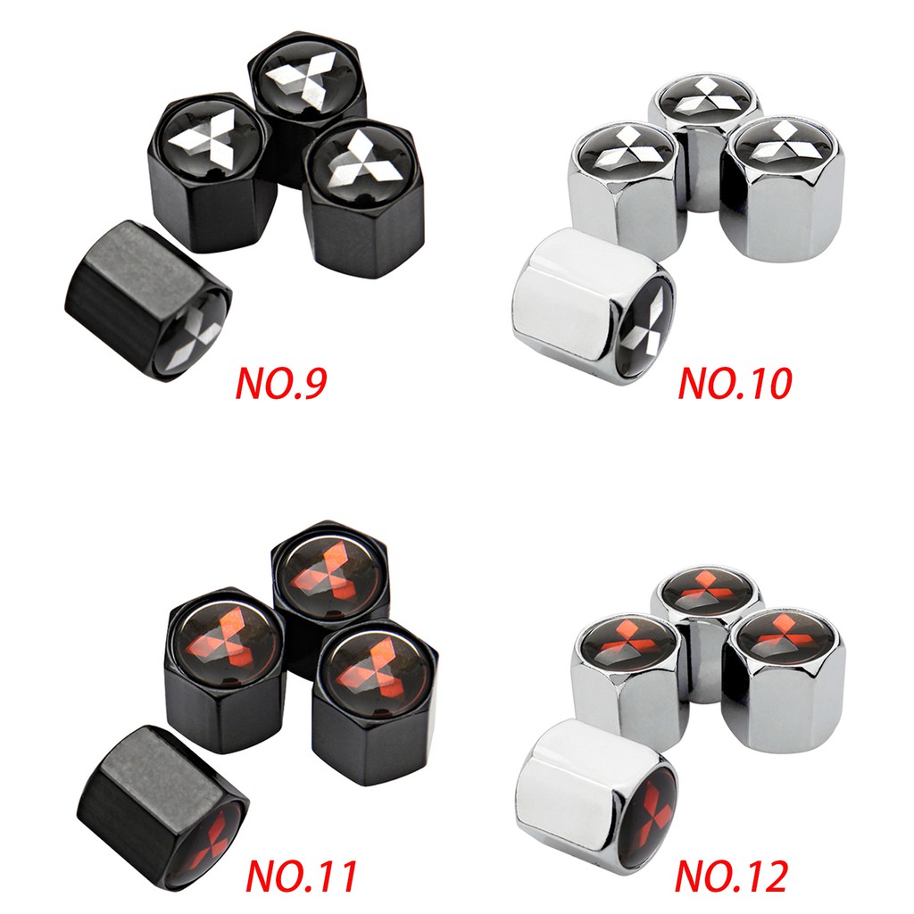 Bộ 4 nắp van lốp xe hơi Mitsubishi