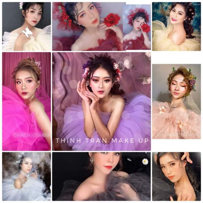 chun ngực + tay phồng chụp hình