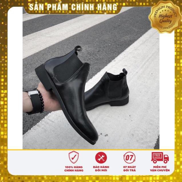 Giày Thời Trang Nam Chelsea Boots Tăng Chiều Cao Cổ Lửng Đẳng Cấp BT28 Cao Cấp