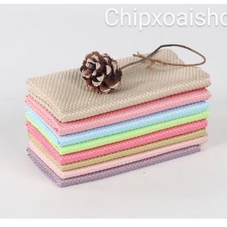 Khăn Lau Kim Cương Không Xơ Vải Mềm Thấm Hút Nhanh Khô