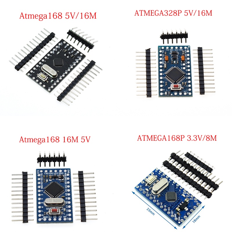 Bảng mạch mini pro168/328 Atmega168 5V 16M / ATMEGA328P-MU 328P ATMEGA328 5V / 16MHz chuyên nghiệp dành cho Arduino nano