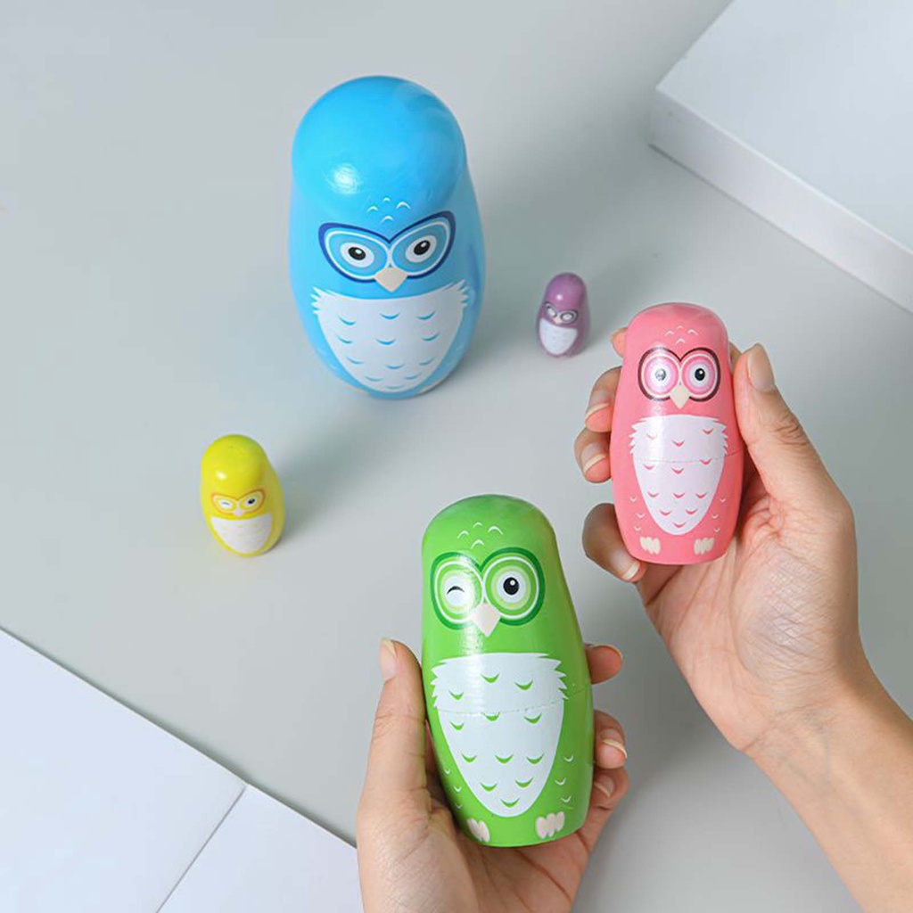 5 Búp Bê Nga Bằng Gỗ Dễ Thương