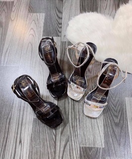 Sandal quai mảnh gót dẹt 7p