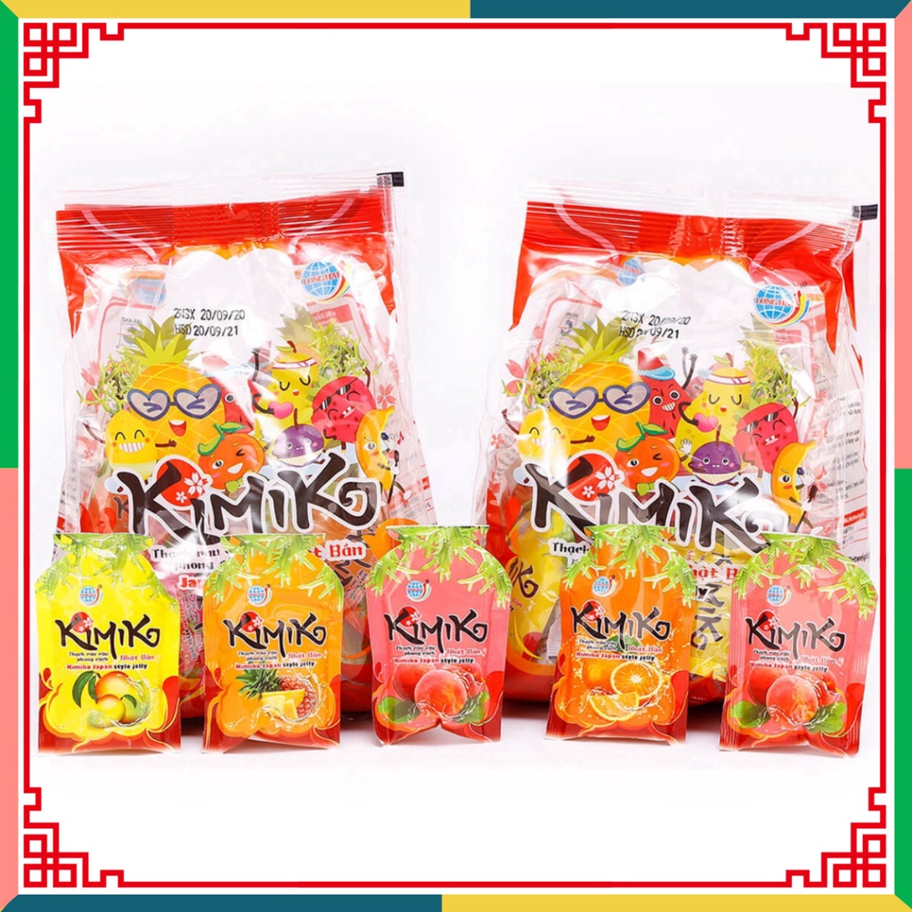 Thạch rau câu Long Hải phong thái Japan KIMIKO túi 450 g