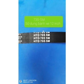 Dây curoa xe điện escooter mini 12 inch