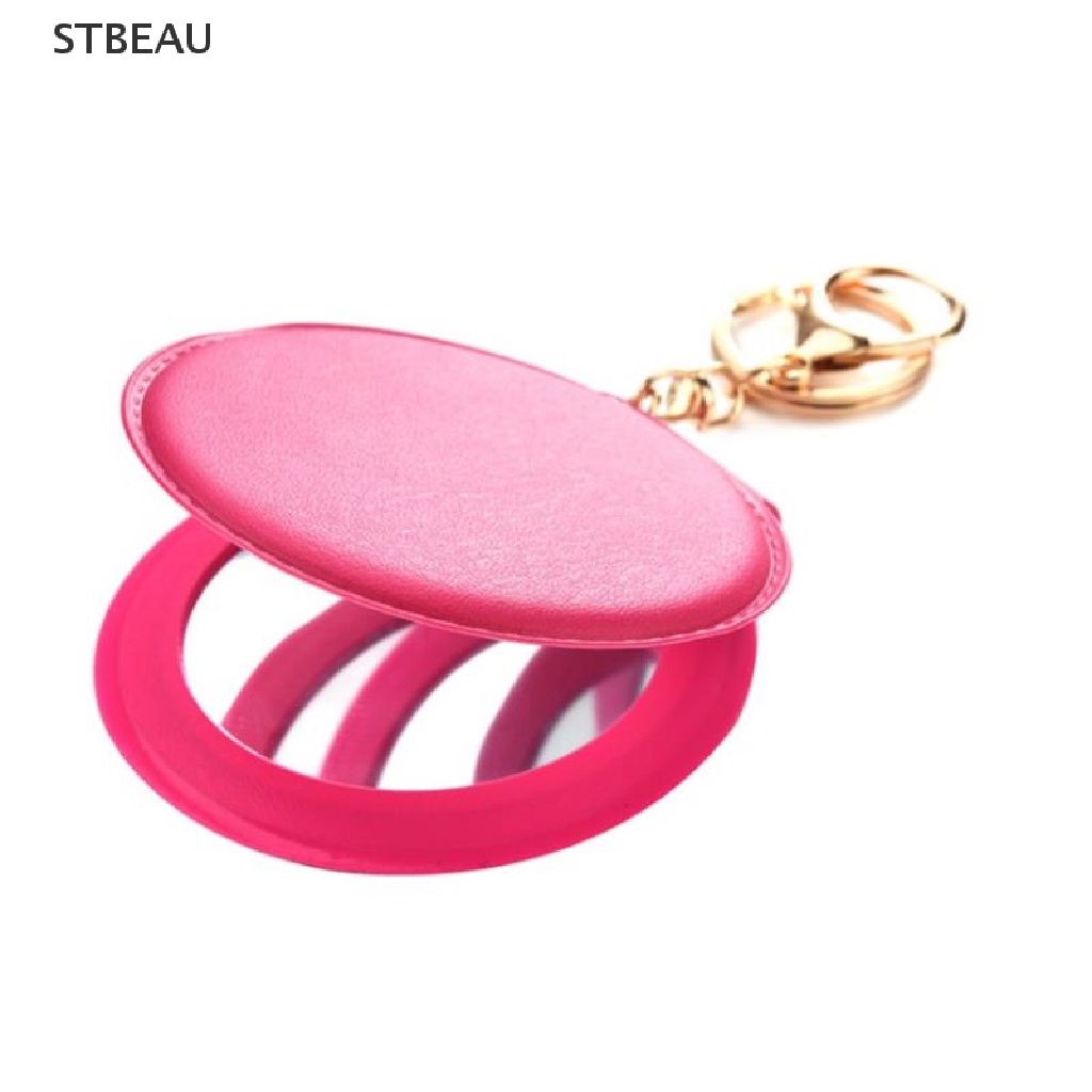 [Cxsteau] Gương Trang Điểm Hai Mặt Dạng Gập Hình Tròn Nhỏ Bằng PU Thời Trang MME