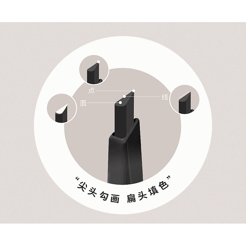 Bút Kẻ Lông Mày Hai Đầu Lâu Trôi Chống Thấm Nước | BigBuy360 - bigbuy360.vn