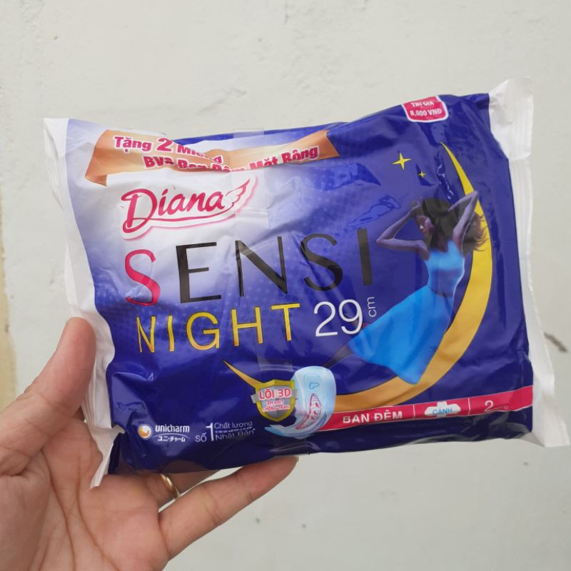 Combo 20 miếng BVS Diana Sensi Night 29cm có cánh (date 2024)