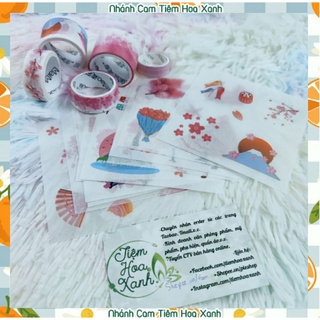 Washi tape và sticker Văn hóa Nhật nhiều mẫu