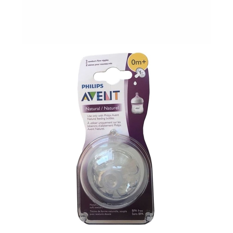 Núm ti Philips Avent Natural cổ rộng đủ số [CAM KẾT BÁN GIÁ NHẬP - HÀNG CHÍNH HÃNG]