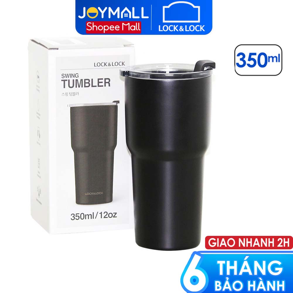 Ly Giữ Nhiệt Lock&Lock Swing Tumbler LHC4179 350ml - Hàng Chính Hãng, Miệng Ly Rộng Dễ Cho Đá Viên - JoyMall