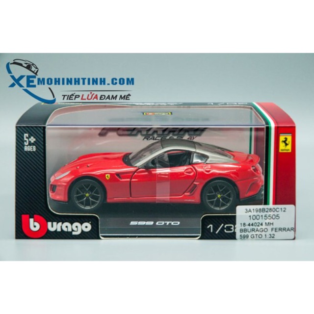 Xe Mô Hình Ferrari 599 Gto 1:32 Bburago (Đỏ)