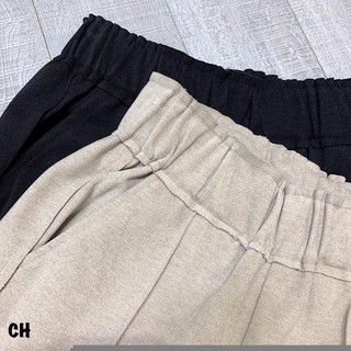 QUẦN BAGGY DẠ GÂN GIỮ CẠP CHUN