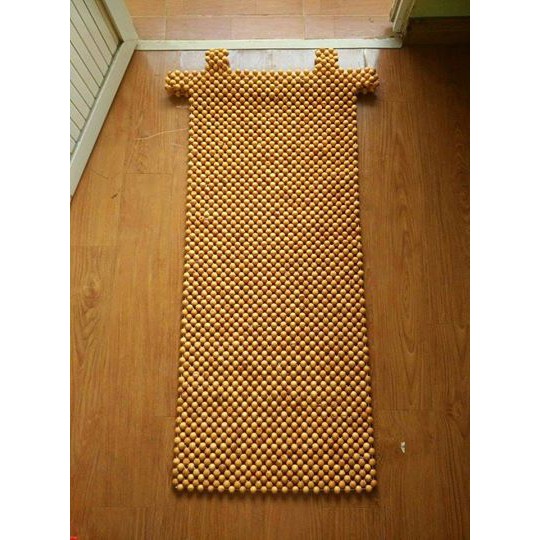 Áo ghế hạt gỗ thông loại 1, giúp thông thoáng, massage, giảm cảm giác mệt mỏi khi lái xe