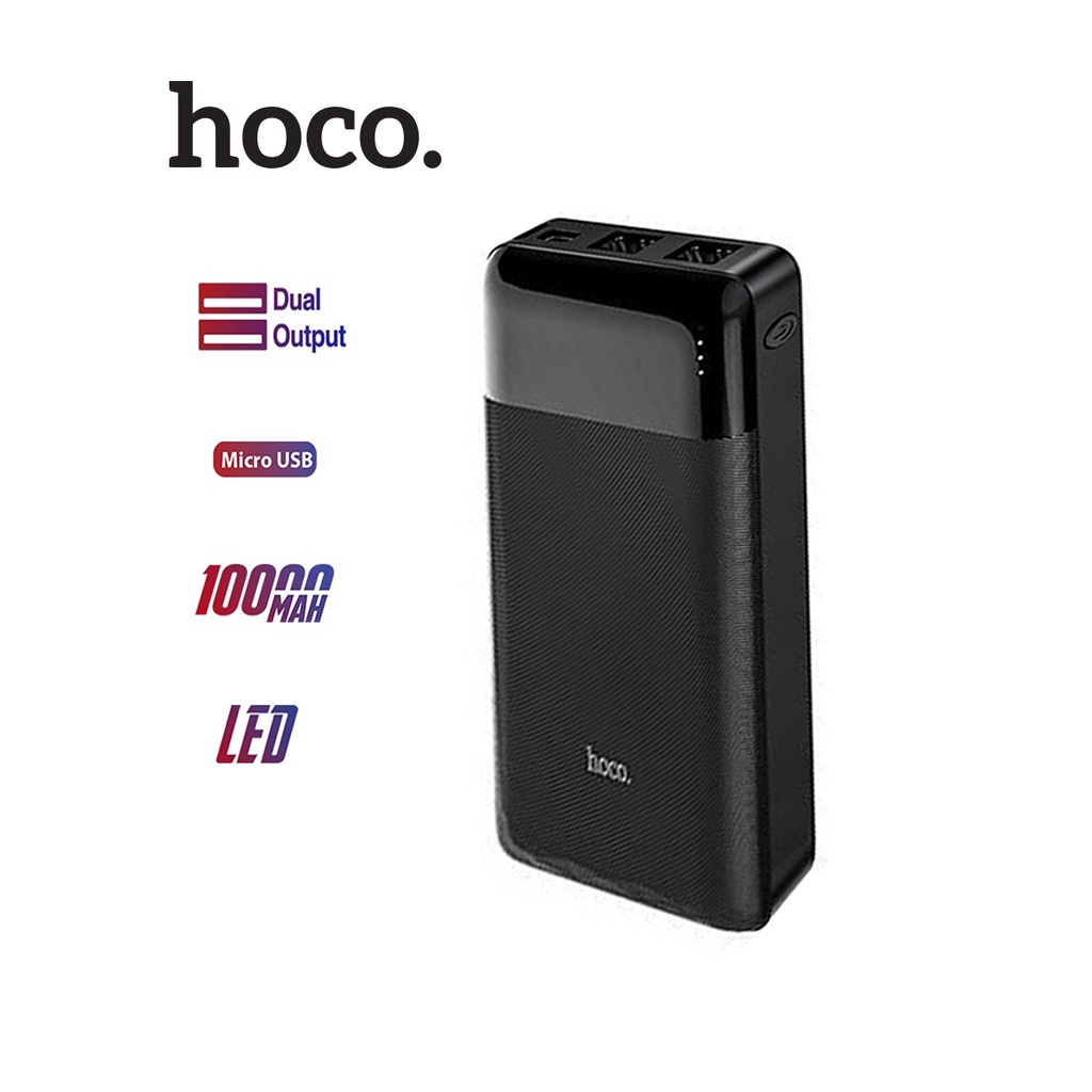 Pin Sạc Dự Phòng Hoco PK-01 dung lượng 10000mAh siêu mỏng tích hợp đèn Led