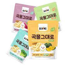 Bánh gạo ăn dặm Alvin dạng que cho bé từ 6 tháng