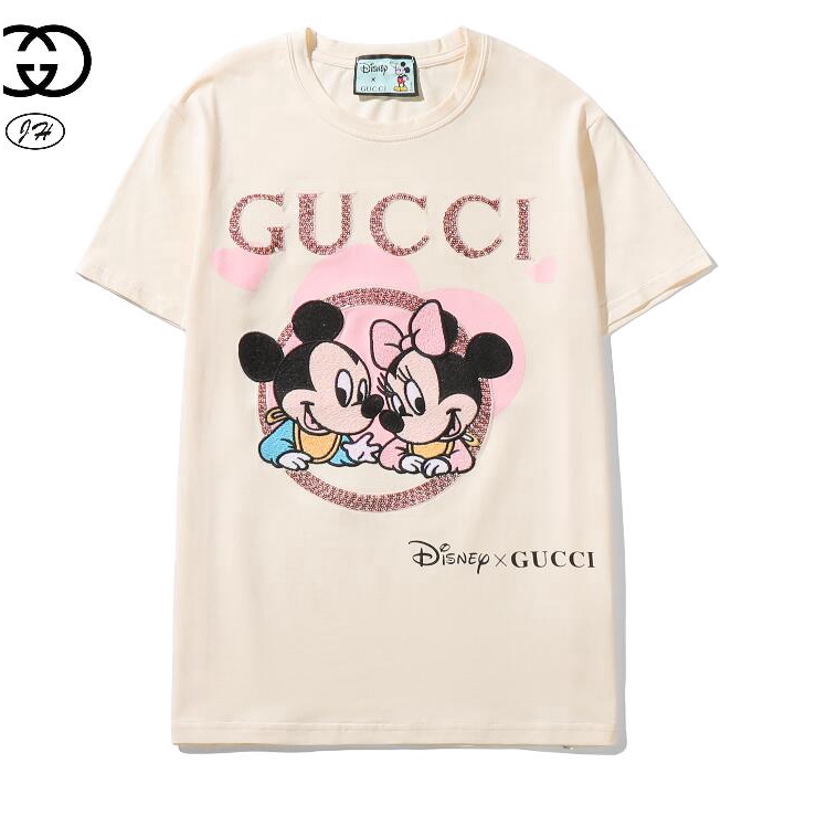 Áo Thun Ngắn Tay Thêu Hình Chuột Mickey Đính Sequin Thời Trang Cho Nam Và Nữ