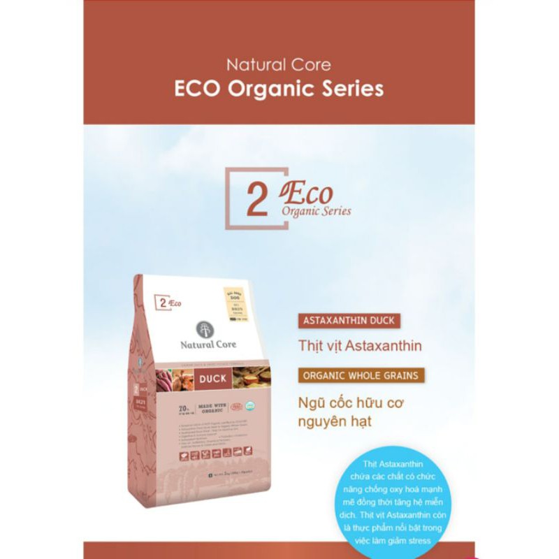 [Kèm deal 0Đ] 1kg Thức ăn cho chó vị vịt Natural Core