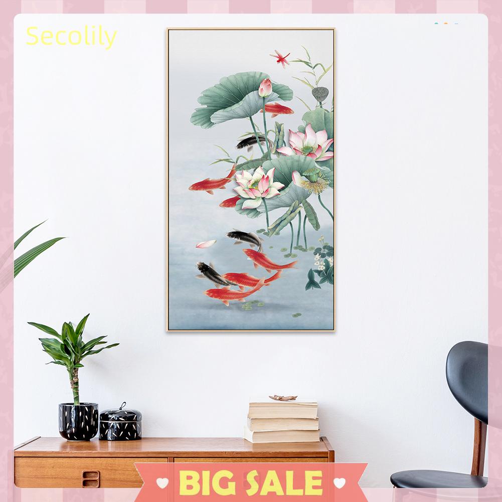 Bộ Tranh Thêu Chữ Thập Tự Làm Hình Hoa Sen 11CT