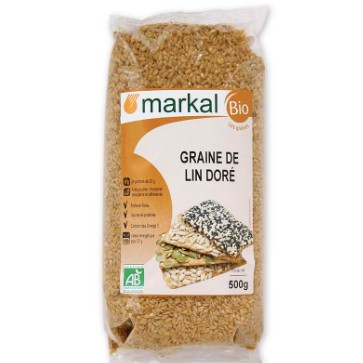 Hạt lanh vàng hữu cơ Markal 500g