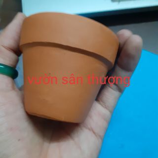 Chậu đất nung đỏ 6,5 x5 cm