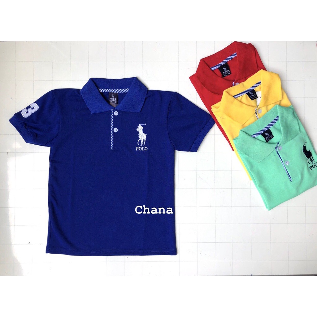 Áo thun bé trai cổ bẻ, vải cá sấu Cotton xuất xịn, chuẩn form,sang trọng cho bé trai bé gái 6 tuổi -11 tuổi
