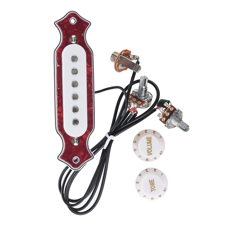 Pickup Lỗ Đơn 6 Dây Đàn Guitar Acoustic Có Âm Lượng Và Chậu
