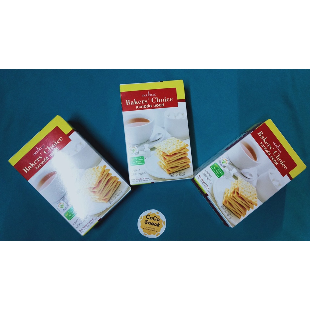 Bánh Quy Không Đường Thái Lan Imperial Baker's Choice, phù hợp với người ăn kiêng, giảm cân - Hôp 120g
