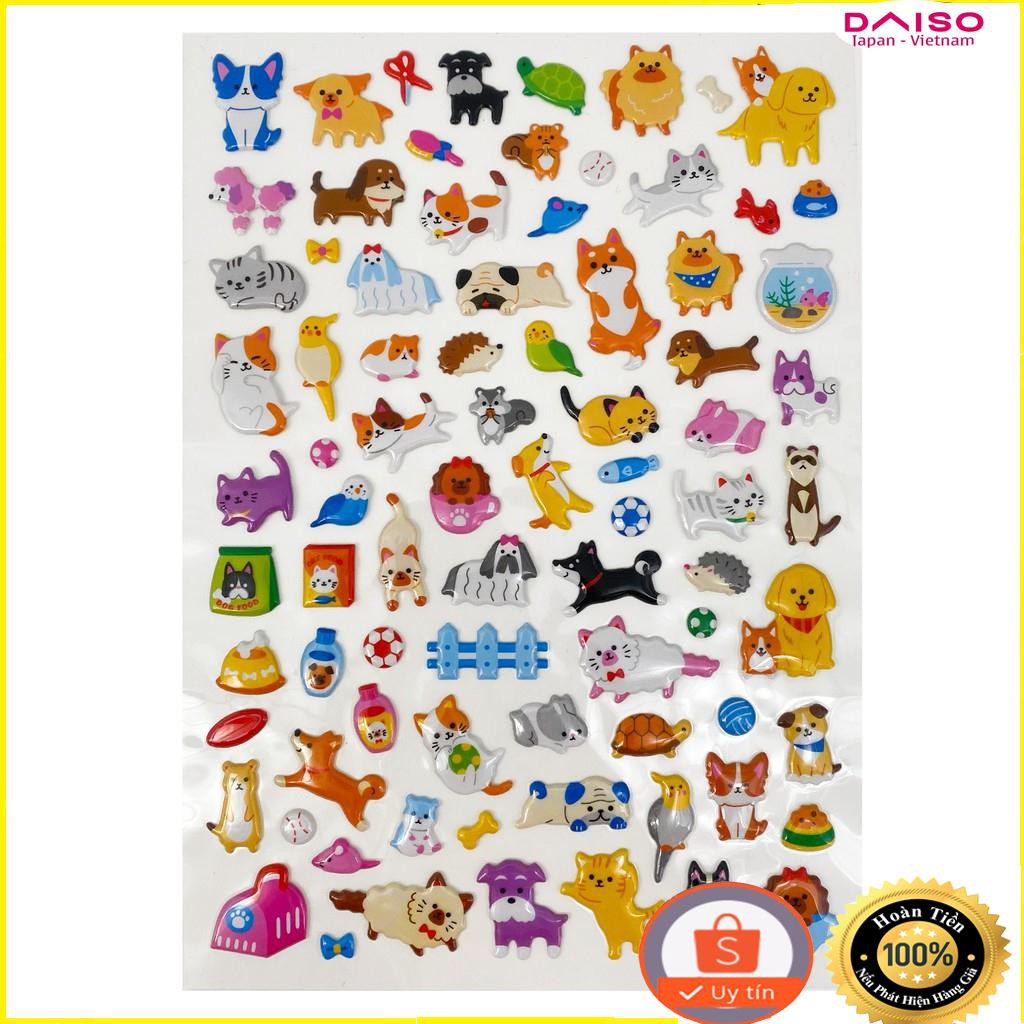 ( DAISO JAPAN) Bộ sưu tập hình dán trẻ em (Động vật)
