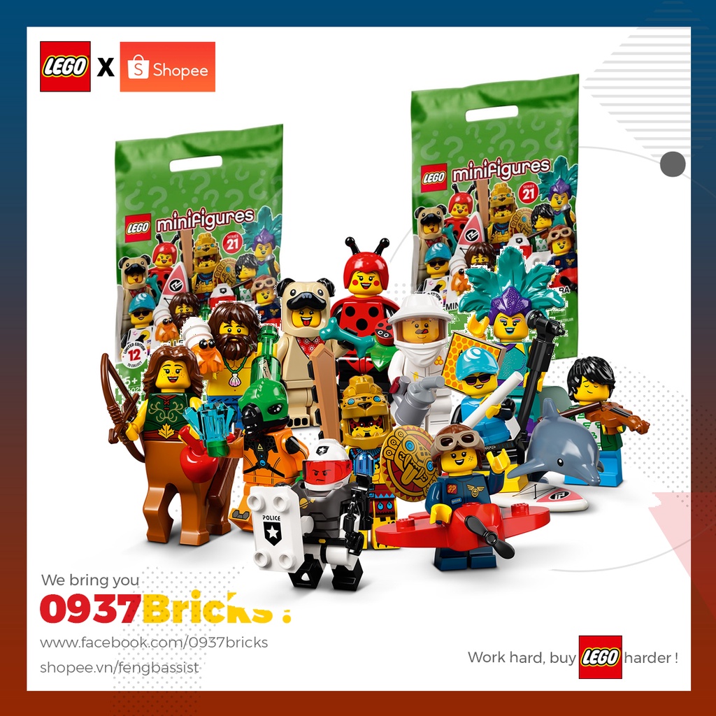 [GIAO NHANH] Nhân vật LEGO chính hãng Series 21 mã 71029 0937bricks