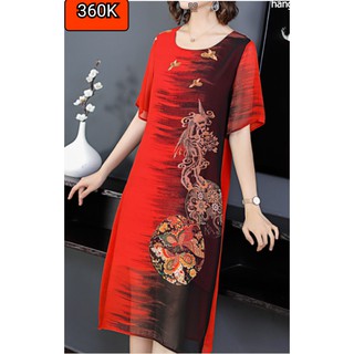 Size 67kg - 73Kg - Đầm Voan Nhập Quảng Châu - Mẫu Sang Trọng Dự Tiệc - Không Co Giãn