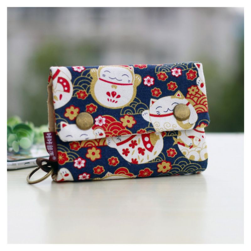 [ORDER] Ví vải canvas mèo thần tài