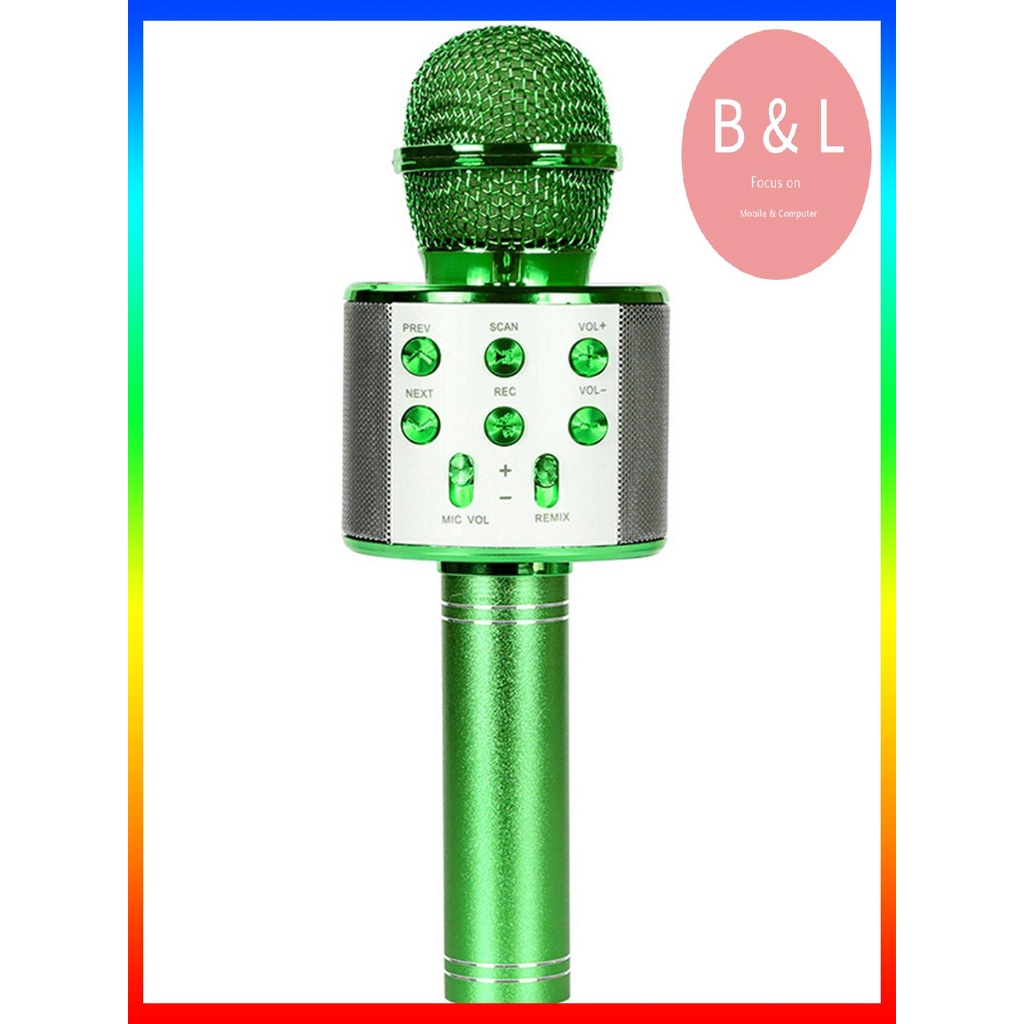 KTV Wireless Karaoke Handheld Microphone USB Player Mic Speaker Portable Christmas Birthday Home Party