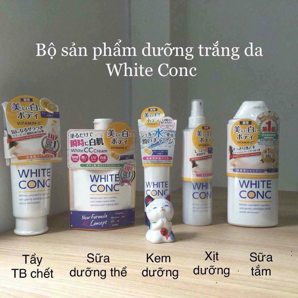 6 món Chăm sóc body WHITE CONC