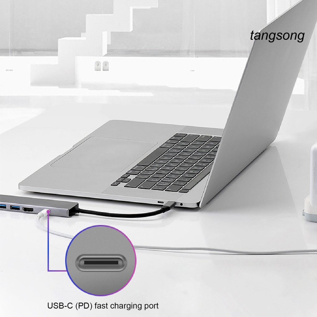 Bộ Chuyển Đổi Ts-5 Trong 1 Type-C Sang Usb3.0 Pd