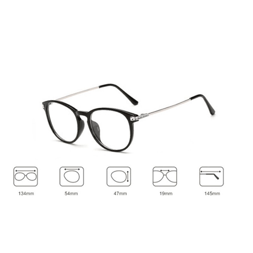 Kính mắt gọng kim loại kiểu dáng cổ điển thời trang balo local brand | BigBuy360 - bigbuy360.vn