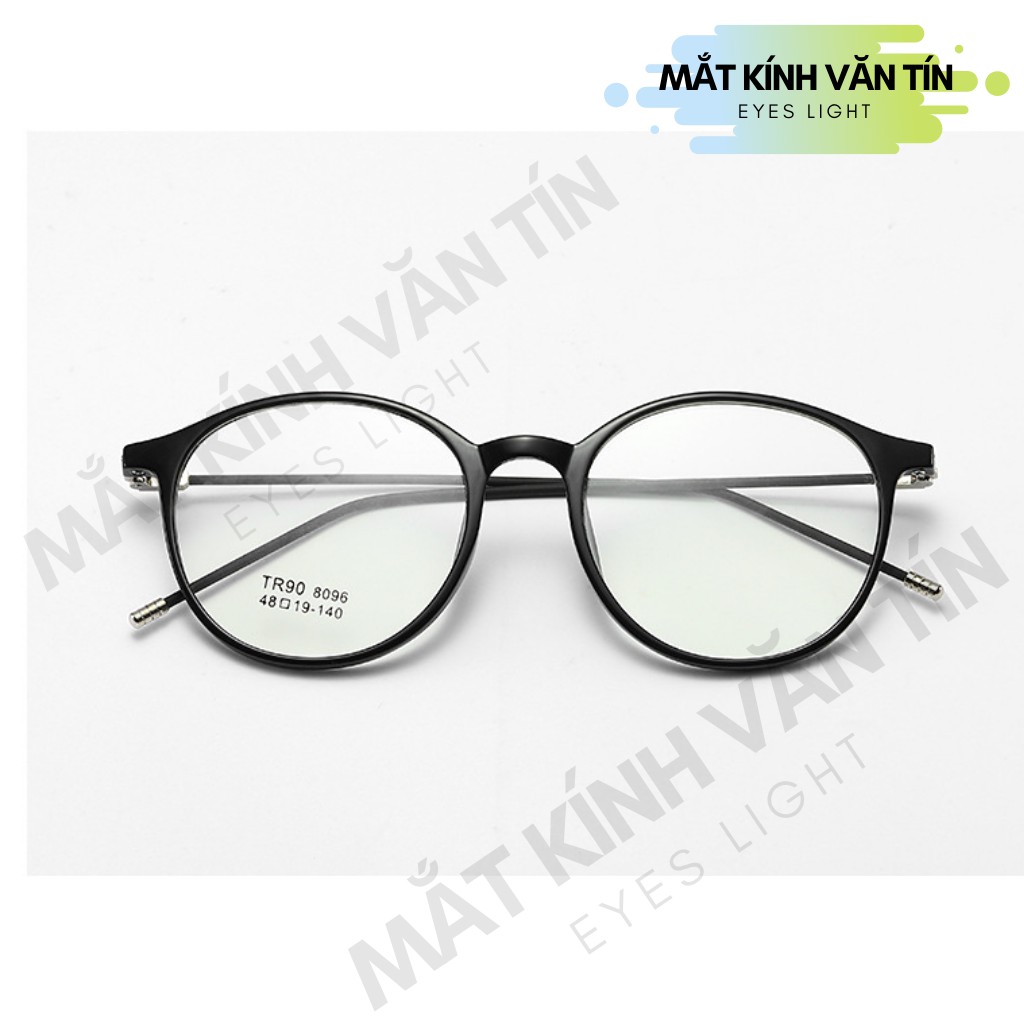 Gọng kính cận Eyes Light T8096 nam nữ mắt kính tròn càng nhựa pha kim loại nhiều màu | BigBuy360 - bigbuy360.vn