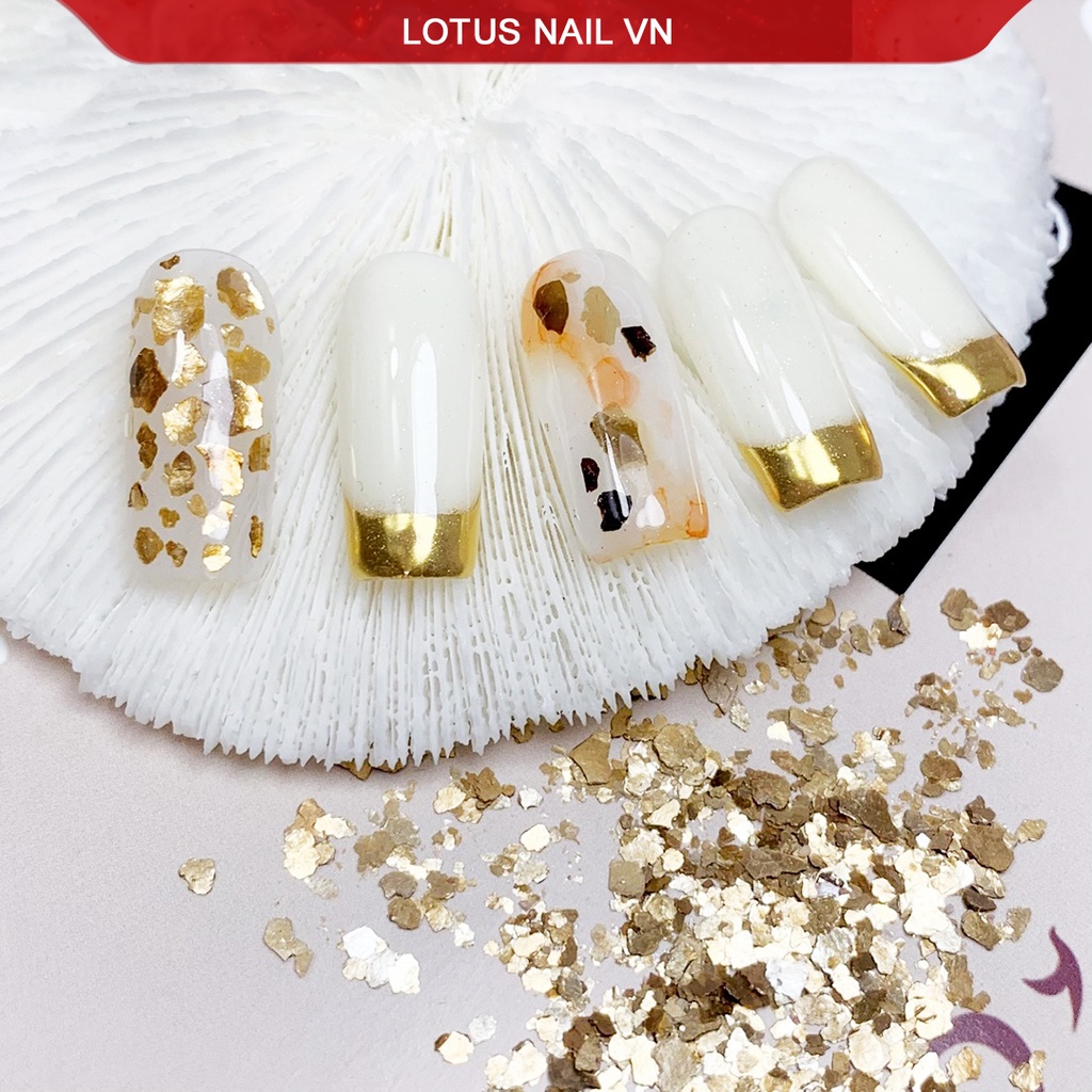 Set phụ kiện nail, vảy cá trang trí móng 6 màu