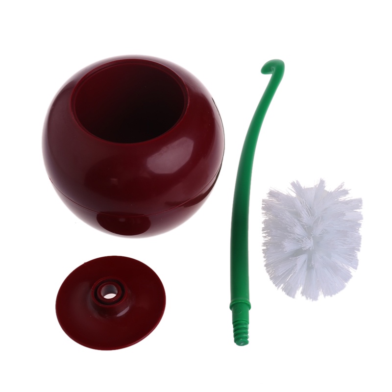 Bàn Chải Chà Toilet Bằng Nhựa Hình Quả Cherry Dễ Thương