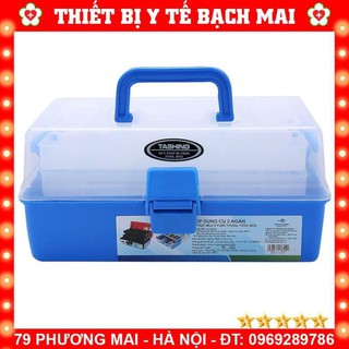 Hộp đựng dụng cụ nail, đồ trang điểm đa năng 2 ngăn 3 ngăn - chính hãng tashing
