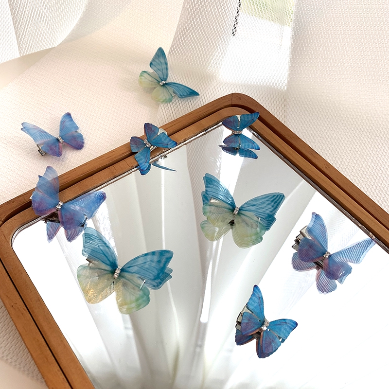 1Pcs 3D Colorful Butterfly Hairclips