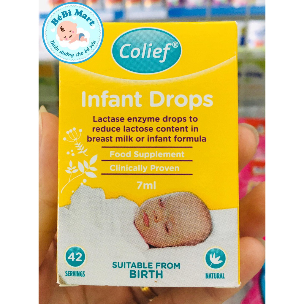 Men Colief Infant Drops cho trẻ bất dung nạp 7ml