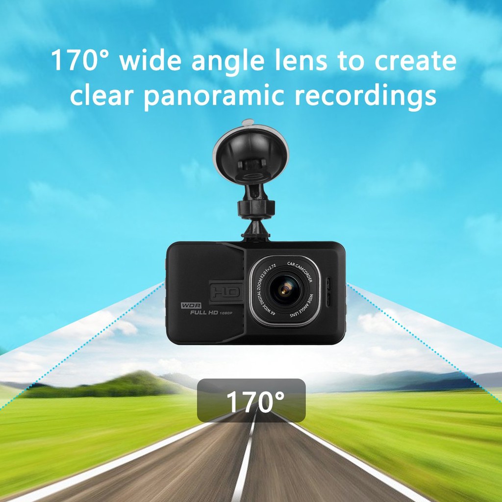 Camera Hành Trình 1080P Màn Hình LCD 3.0’’Cho Xe + Thẻ Nhớ Tùy chọn