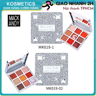 Phấn Mắt 9 Ô Nhũ Lì Hộp Lấp Lánh Ánh Kim Cương Mack Andy Beautiful MK019