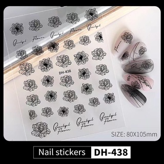 sticker 3d dán móng tay nail các mẫu siêu hot